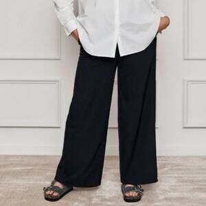 Summersalt Elegant Black Wide Leg Trousers